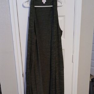LuLaRoe Sleeveless Maxi Dress in Olive